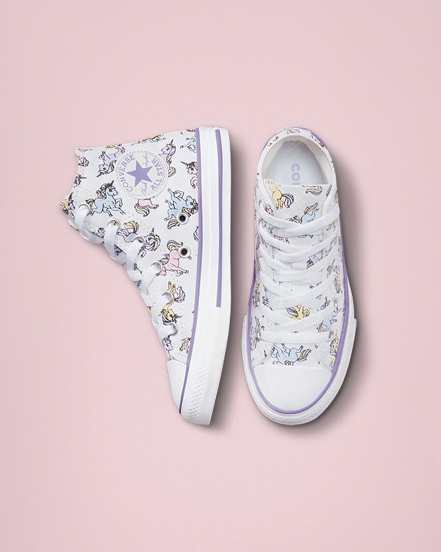 Tenisky Vysoke Converse Chuck Taylor All Star Unicorns Dievcenske Biele Siva Nachový | SK HPX11O0